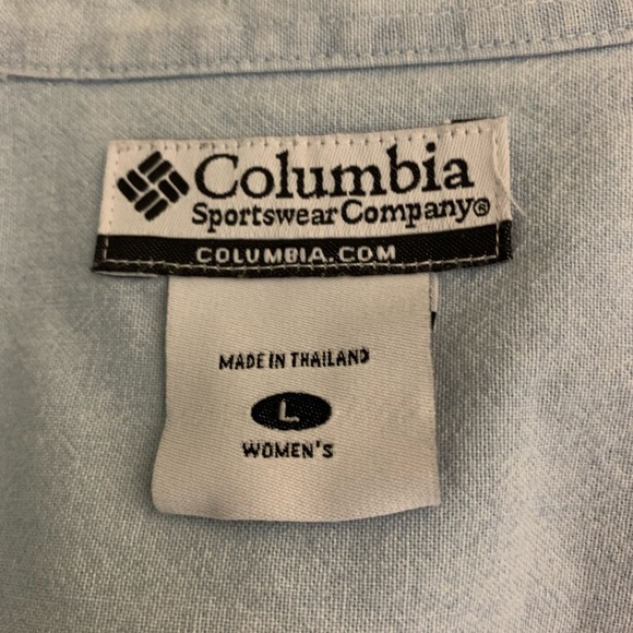 Columbia Chambray Halifax Top Size L - Picture 7 of 9